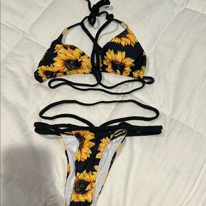 Sunflower Print Bikini